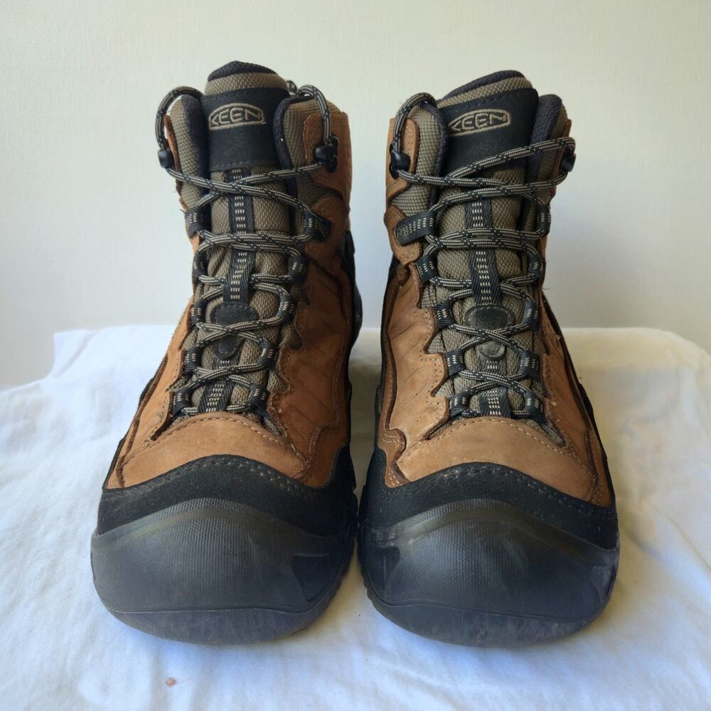 Keen Targhee IV Mid Men's Waterproof Leather Hiking Boots Brown Size 10 - Picture 2 of 8